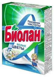 Стиральный порошок БИОЛАН Белые цветы автомат 350г
