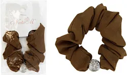 Резинка для волос НАТАМ Классика коричневая Д8см арт.HF3003062392