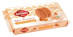 Вафли ЯШКИНО Голландские с карамельной начинкой 290г