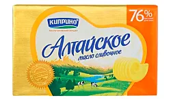 Масло сливочное КИПРИНО Алтайское бзмж 76% 180г