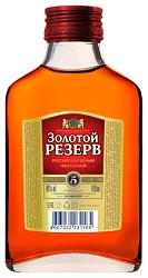 Коньяк ЗОЛОТОЙ РЕЗЕРВ Российский 5 лет 40% ст/б 0.1л