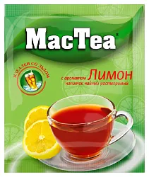 Напиток чайный МАК ТИ лимон растворимый 16г лента
