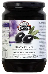 Маслины ДЕЛФИ с косточкой ст/б 700г