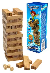 Деревянная игрушка РЫЖИЙ КОТ Башня высотка арт.ИД-0752
