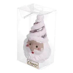 Елочная игрушка СЕРПАНТИН Сказочный Дед Мороз розовая