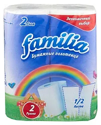 Бумажные полотенца ФАМИЛИЯ Плюс 2сл 2рул