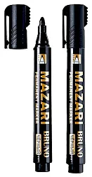 Маркер перманентный МАЗАРИ Бруно круглый 2мм черный арт.M-15229-71
