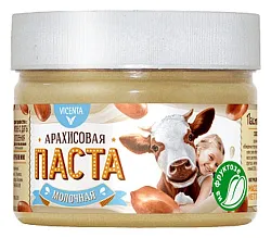 Паста ВИСЕНТА арахисовая молочная пл/б 250г