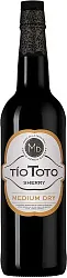 Вино ТИО ТОТО Херес Медиум Драй белый сл 17% ст/б 0.75л