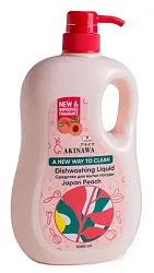 Средство для мытья посуды АКИНАВА Японский персик 1000мл