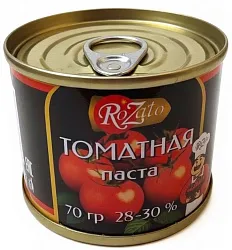 Томатная паста РОЗАТО ж/б ключ 70г