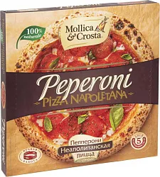 Пицца неаполитанская МОЛЛИКА&КРОСТА Пепперони 330г