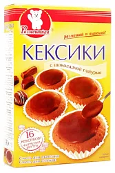 Кексики РАЗМЕШАЙКА с шоколадной глазурью карт/уп 300г