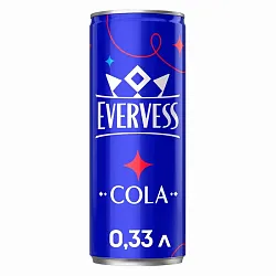 Газ.напиток ЭВЕРВЕСС кола ж/б 0.33л