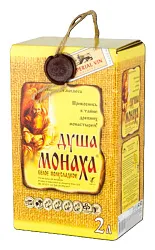 Вино ДУША МОНАХА белое п/сл 10-12% т/пак 2л