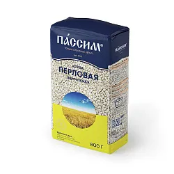 Перловая крупа ПАССИМ Жемчужная м/у 800г