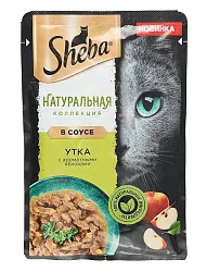Корм для кошек ШЕБА Натуральная коллекция с уткой и яблоком в соусе 75г