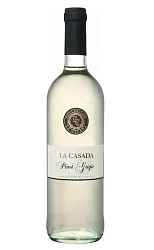 Вино ЛА КАЗАДА Пино Гриджо белое сух 12% ст/б 0.75л