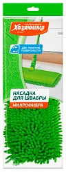 Насадка для швабры ХОЗЯЮШКА МИЛА микрофибра две рабочие поверхности