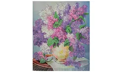 Алмазная мозаика Букет сирени 21*25см арт.ТКир21283