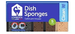 Губки кухонные ЛОМБЕРТА Сканди крупнопористые 5шт