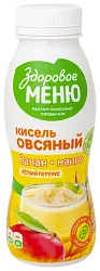 Кисель ЗДОРОВОЕ МЕНЮ овсяный банан манго 250мл