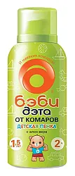 Пенка ДЭТА-БЭБИ Алоэ для детей от 1.5лет от комаров мошек слепней мокрецов 100мл