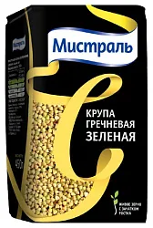 Гречневая крупа МИСТРАЛЬ зеленая м/у 450г