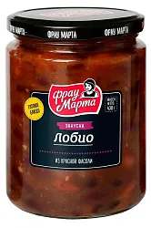 Закуска ФРАУ МАРТА Лобио из красной фасоли 430г