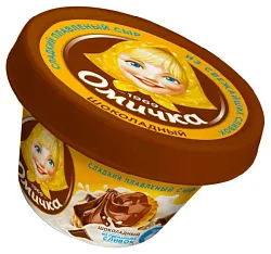 Сыр плавленый ОМИЧКА шоколадный бзмж 30% 80г
