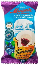 Мороженое МИШКА НА ПОЛЮСЕ черника голубика бзмж стаканчик 70г