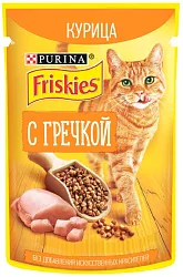 Корм для кошек ФРИСКИС Курица гречка 75г