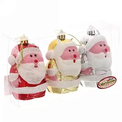 Елочная игрушка СЕРПАНТИН Дед Мороз 9.5см 3шт