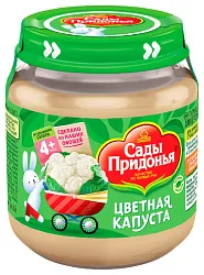 Пюре САДЫ ПРИДОНЬЯ цветная капуста ст/б 120г