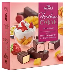 Набор конфет БЕРЕСТОВ ассорти манго маракуйя с лесной клубникой 155г