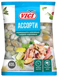 Ассорти из морепродуктов ВИЧИ глазурь 40% с/м 400г