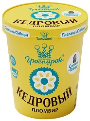 Мороженое ГРОСПИРОН Пломбир кедровый бзмж ведро 410г