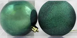 Набор елочных шаров ТАМ-ТАМ изумрудный Д10 2шт арт.SYQA-0124049-10-3