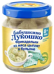 Пюре БАБУШКИНО ЛУКОШКО Фрикадельки из цыпленка ст/б 100г