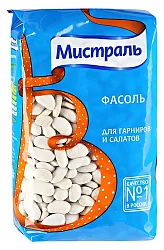 Фасоль МИСТРАЛЬ белая для гарниров и салатов м/у 450г