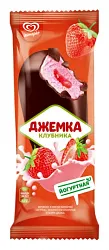 Мороженое ДЖЕМКА с йогуртом и клубникой в глазури бзмж 57г