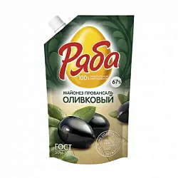 Майонез РЯБА Оливковый провансаль д/пак 192г