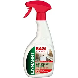 Чистящее средство для ванных комнат БАГИ Классик Шуманит спрей 400мл