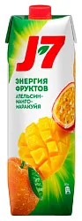 Нектар ДЖЕЙ-7 апельсин манго маракуйя с мякотью 0.97л