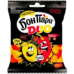 Жевательный мармелад БОН ПАРИ Дуо Манго чили 100г