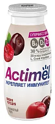 Кисломолочный продукт АКТИМЕЛЬ вишня черешня с цинком бзмж 1.5% 95г