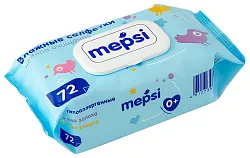 Влажные детские салфетки МЕПСИ 72шт