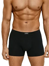 Трусы мужские ОМСА боксеры с закрытой резинкой черные р.52