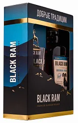 Виски БЛЭК РЭМ Бурбон 3 года 40% ПК 0.7л+стакан