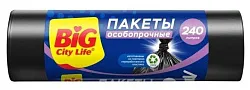 Пакеты для мусора БИГ СИТИ Особопрочные 240л 20шт